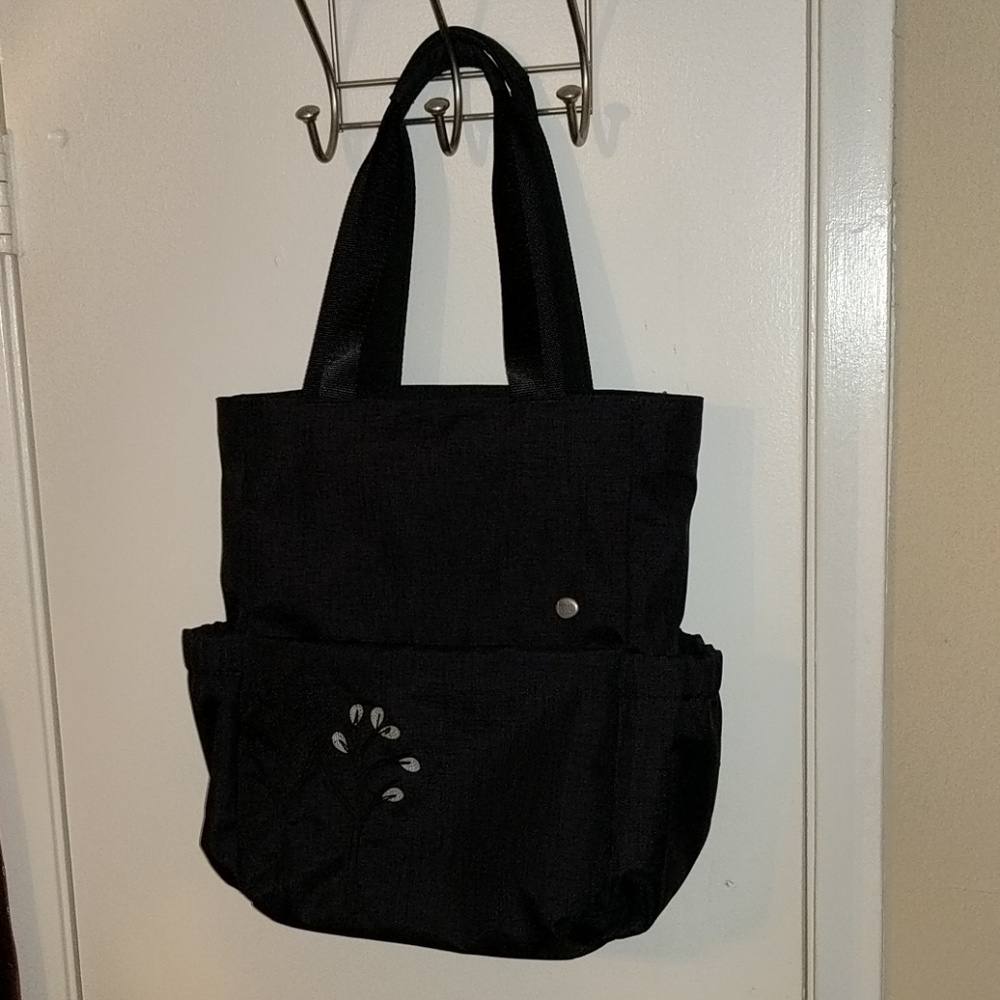 Haiku black convertible bag